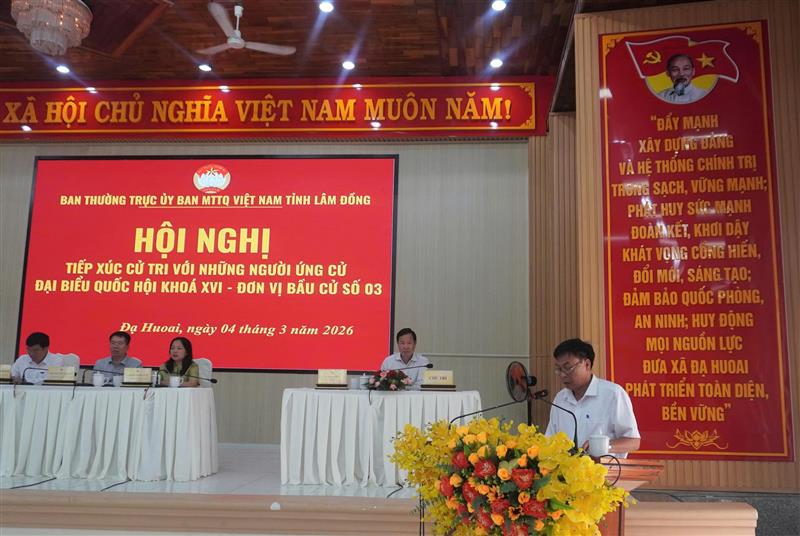 ý kiến cử tri tại hội nghị