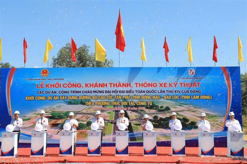 Lễ khởi công Dự án đường bộ cao tốc Tân phú - Bảo Lộc