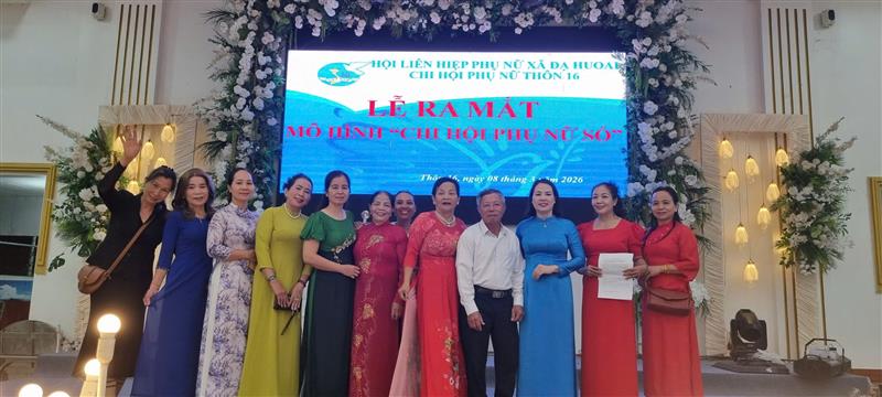 Chi hội 16 ra mắt mô hình cùng lãnh đạo thôn