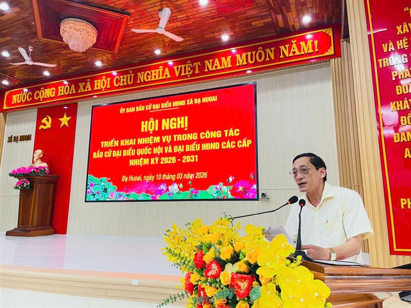 Đ/c Lưu Hồng Long- Chủ tịch UBND xã- Chủ tịch UBBC xã  - triển khai một số nhiệm vụ