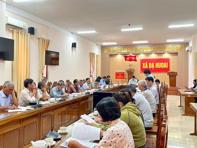 Hình ảnh hội nghị góp ý quy hoạch chung xã Đạ Huoai