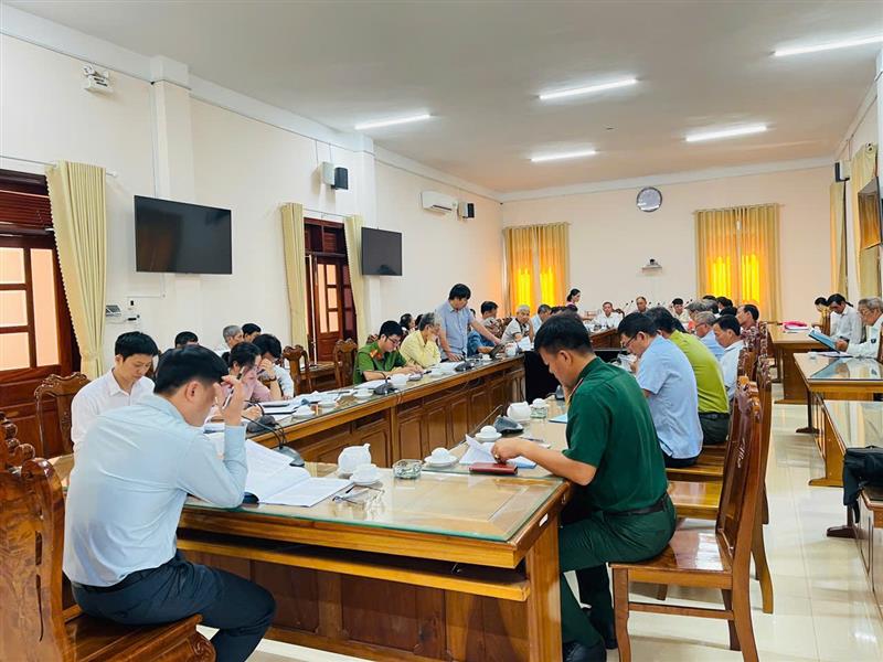 Hình ảnh hội nghị góp ý quy hoạch chung xã Đạ Huoai
